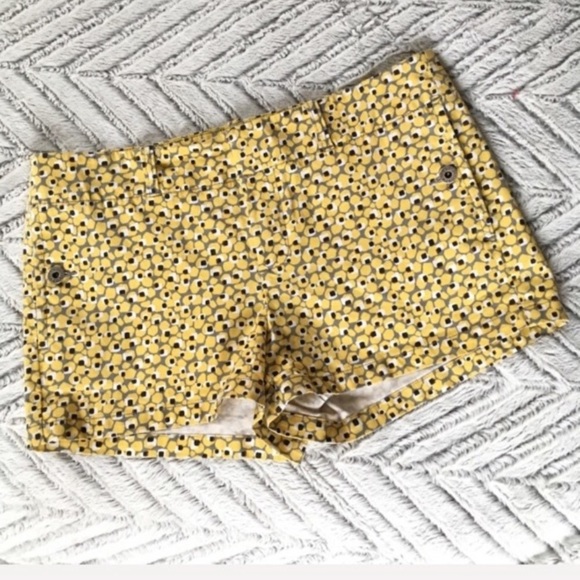 J. Crew Yellow patterned chino shorts 6 - Picture 6 of 6